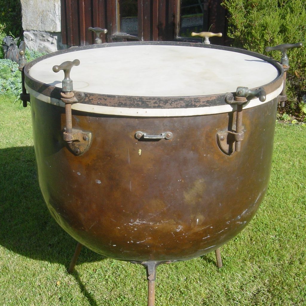 Timpani purchase and conversion Adrian Bending